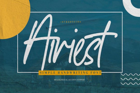 Airiest: A Handwritten Font for Editorial Elegance
