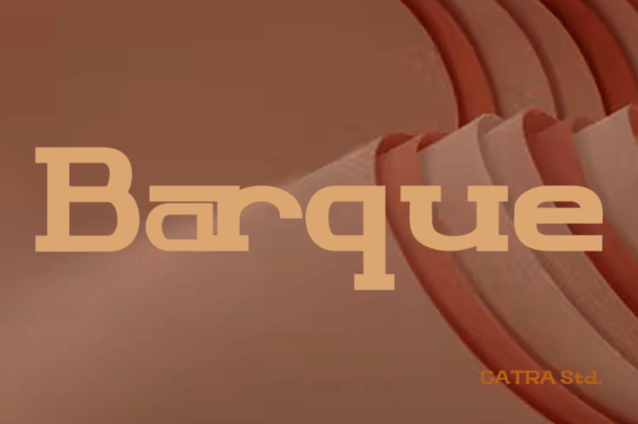 Barque: A Fun Slab Serif Font