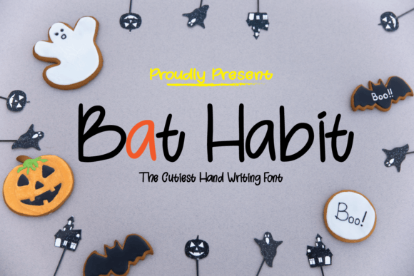 Bat Habit: A Handwritten Font for Impact