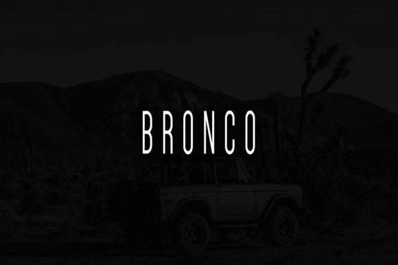 Bronco Font: Modern, Minimal, Professional