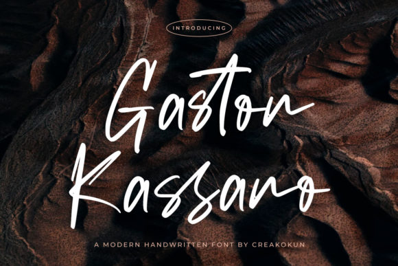 Gaston Kassano: A Modern Script Font
