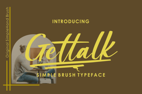 Gettalk: A Unique Brush Font for Web Design