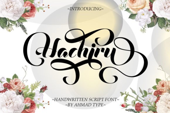 Hachiru: A Modern Script Font for Creative Campaigns