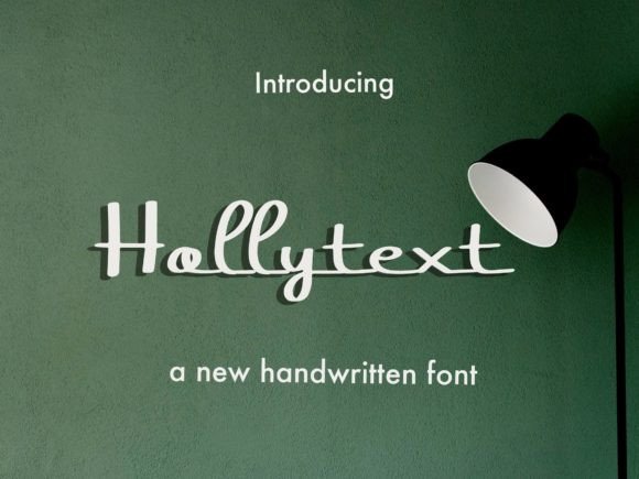 Hollytext: A Handwritten Font for Web Design