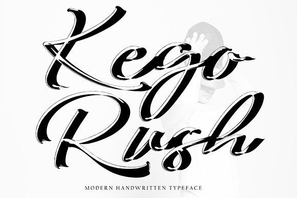 Kego Rush: A Handwritten Font for Creative Projects