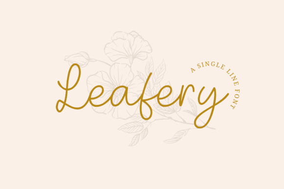 Leafery: A Handwritten Font for Web Design
