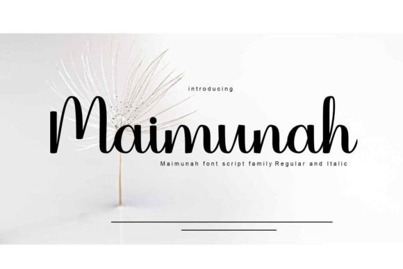Maimunah Font: Elegant Script for Web Design