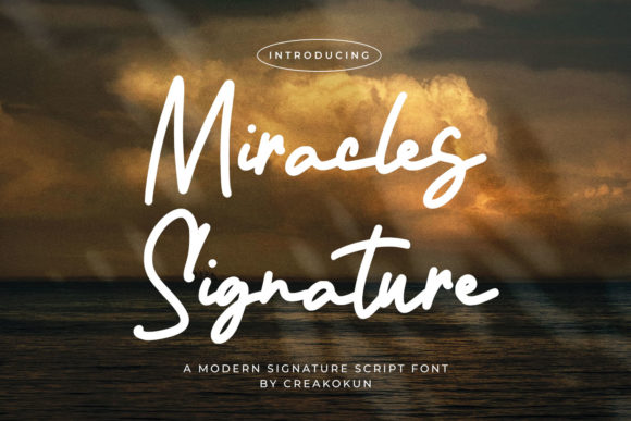 Miracles Signature Font for Web Design
