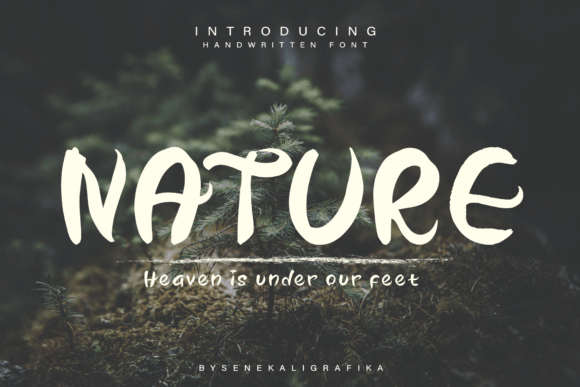 Our Nature: A Tropical Font for Bold Campaigns