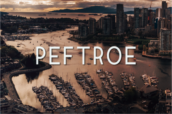 Peftroe: A Modern Sans Serif for Elegant Design