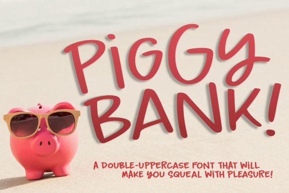Piggy Bank Font for Web Design