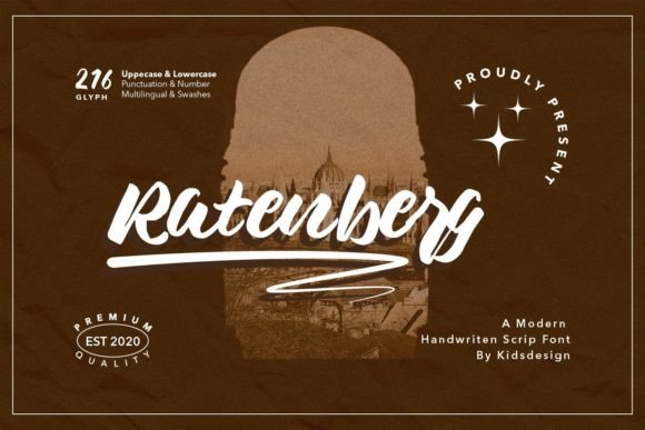 Ratenberg: A Modern Script Font