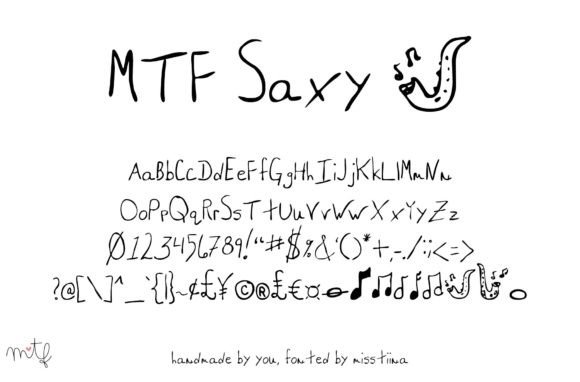 Saxy: A Handwritten Font for Passionate Design