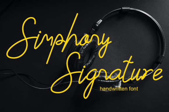 Simphony Signature: A Delicate Handwritten Font