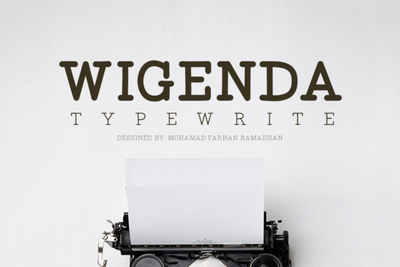 Wigenda Typewrite: A Font for Polished Branding